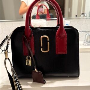 Marc Jacobs Black and Red Satchel